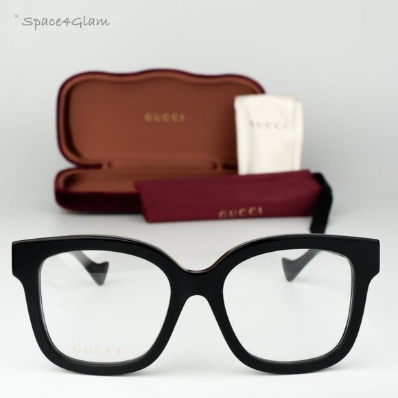 Gucci Men Eyeglasses Black Demo Square GG1258O 004 BRAND NEW - Picture 3 of 10